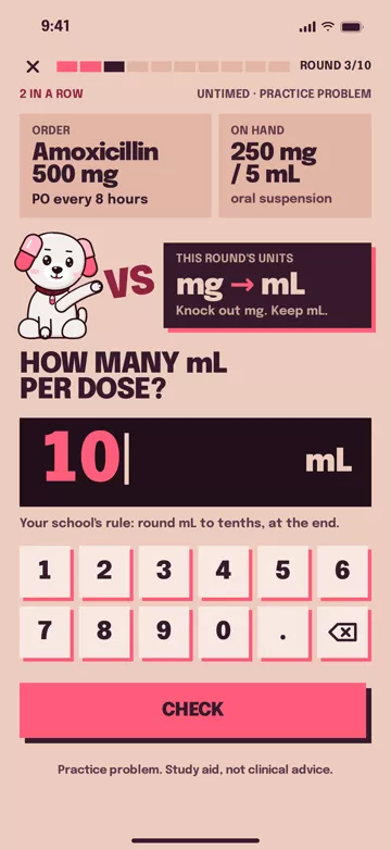 Pharm Pup app screen